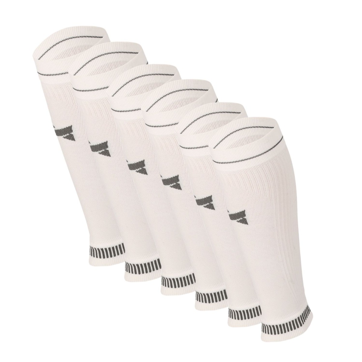 Xtreme Compressie Kuit Sleeves 6-pack Multi White-35/38