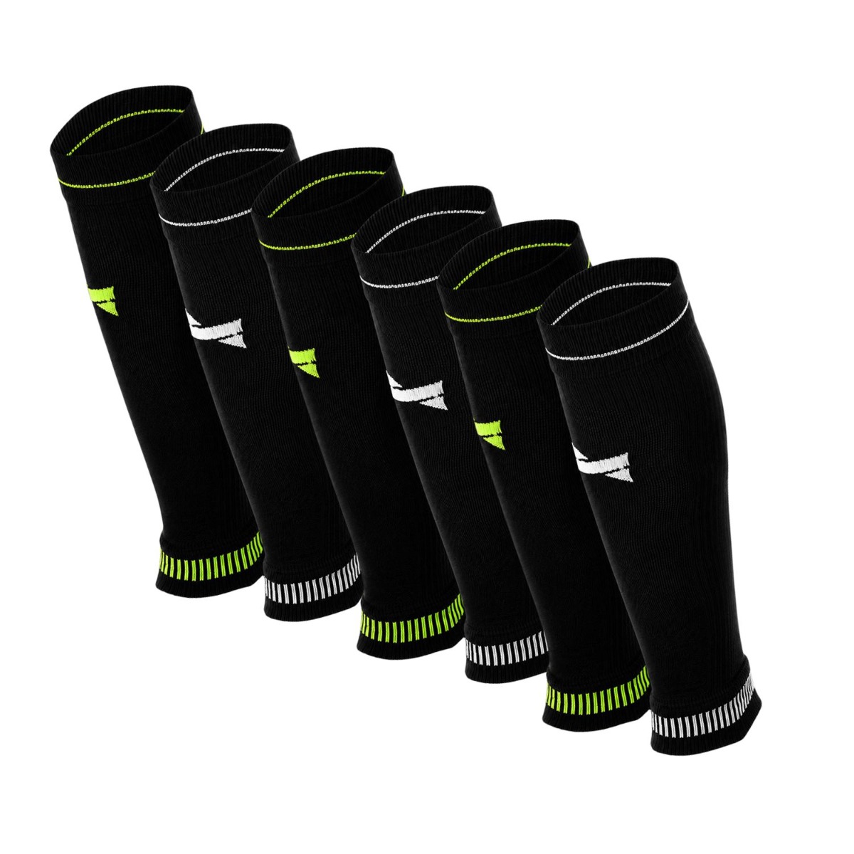 Xtreme Compressie Kuit Sleeves 6-pack Multi Black-39/42
