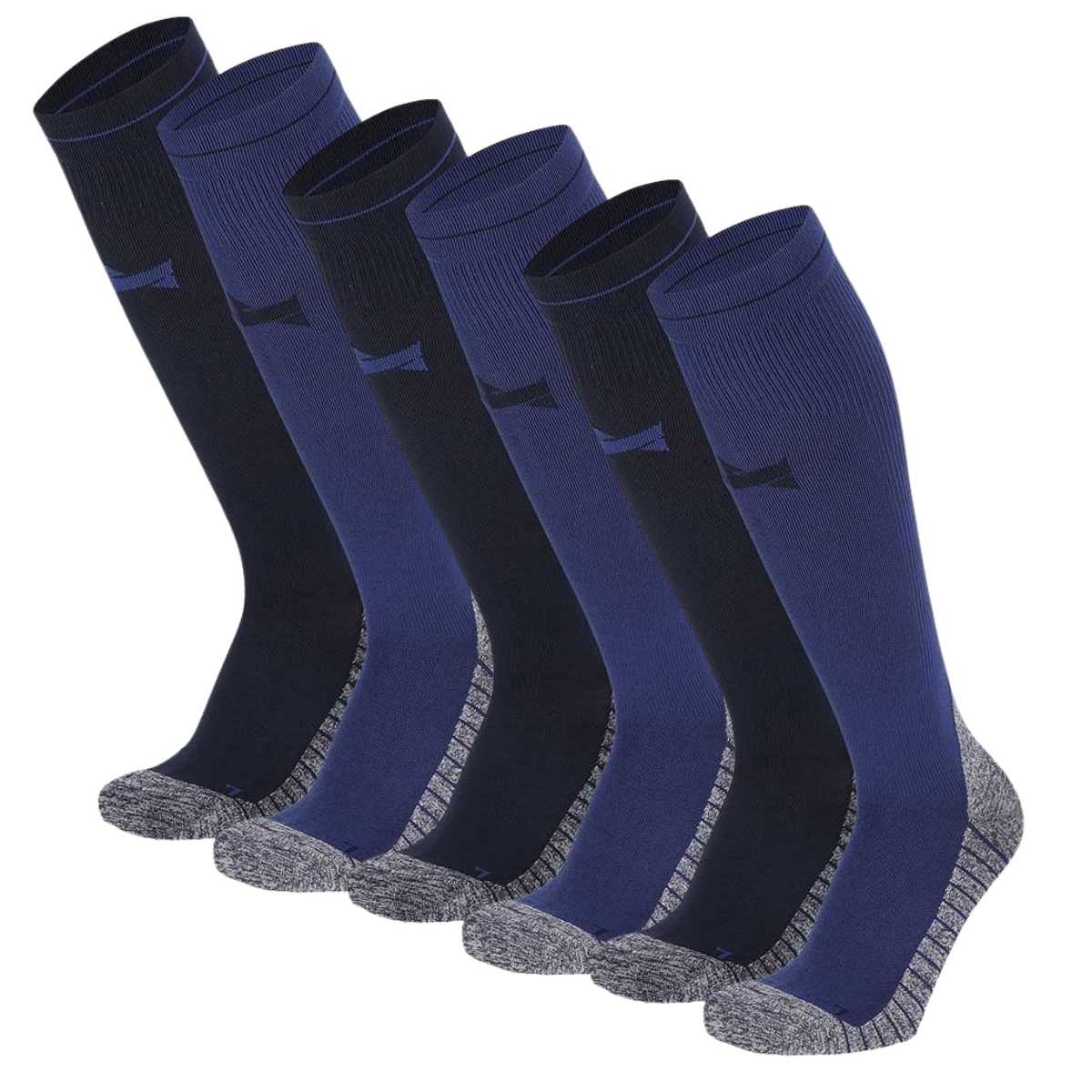 Xtreme Compressie Sokken Hardlopen 6-pack Multi Blue-39/42