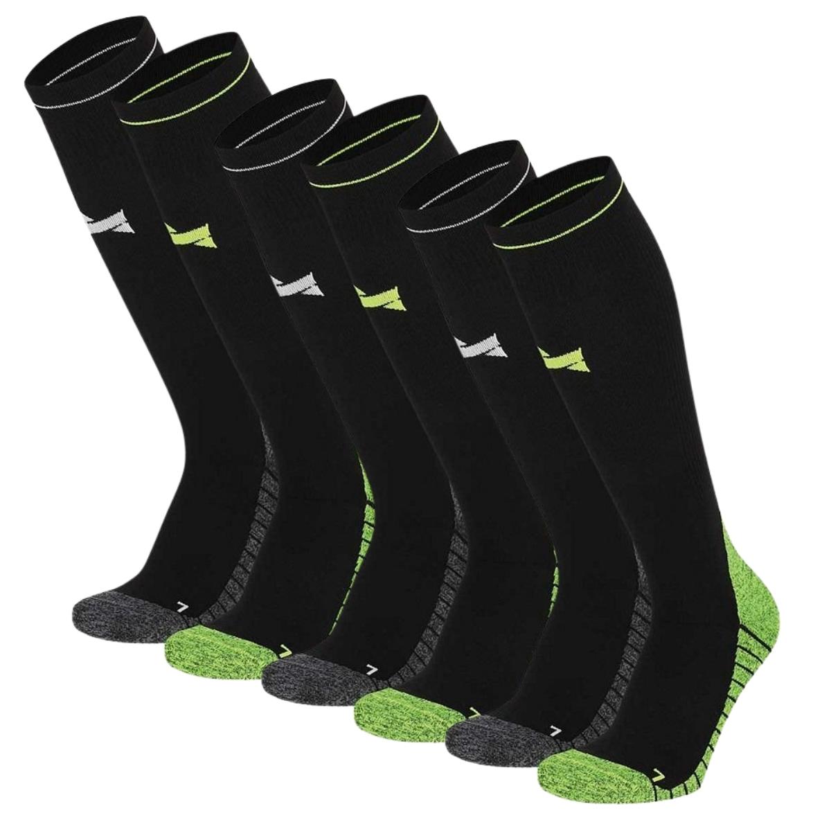 Xtreme Compressie Sokken Hardlopen 6-pack Multi Black-42/45