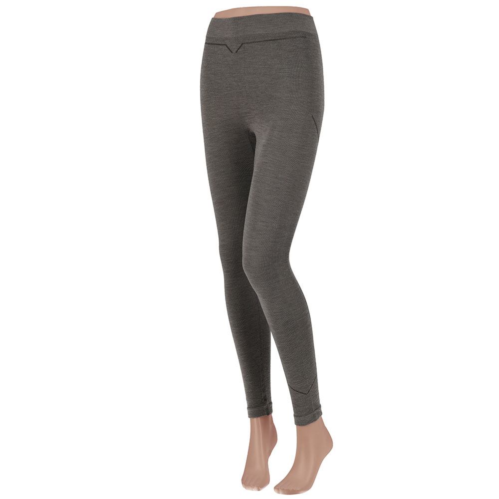 Xtreme Thermolegging Dames Merino Wol Grey Melange-L